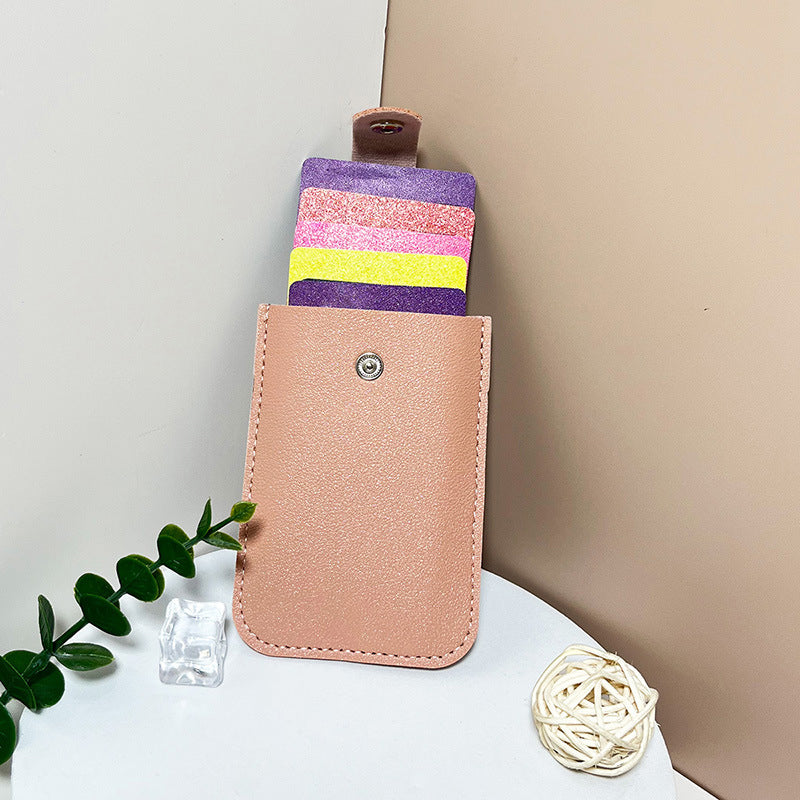 💥2026 Hot Sale🔥Multi-kortholder – Plass til 5 kort + kontanter, trykknapplukking og vanntett PU-skinn💳✨