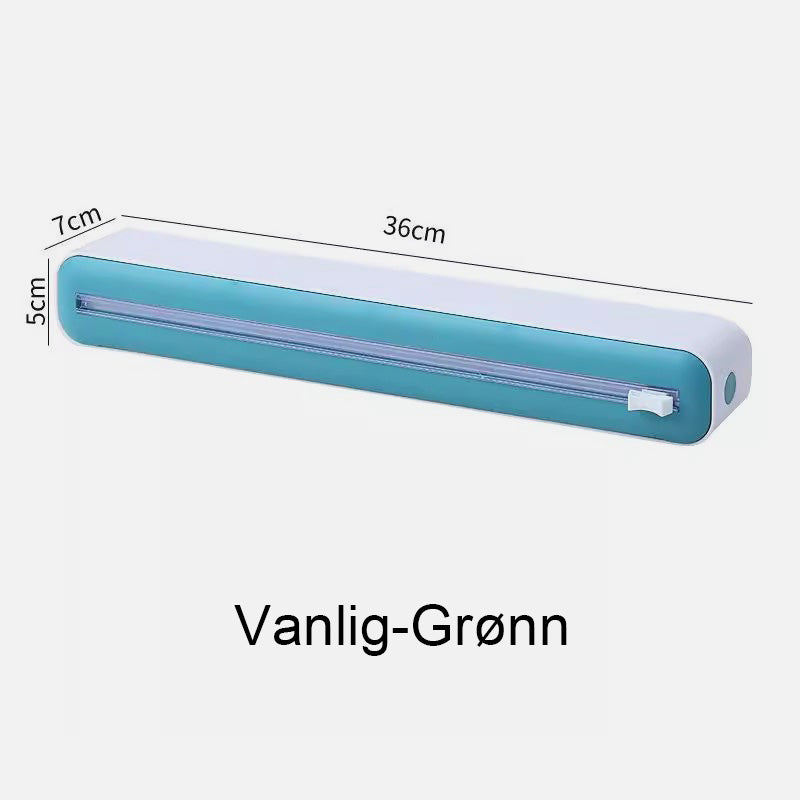 Kjøkkenveggen montert matinnpakningsdispenser