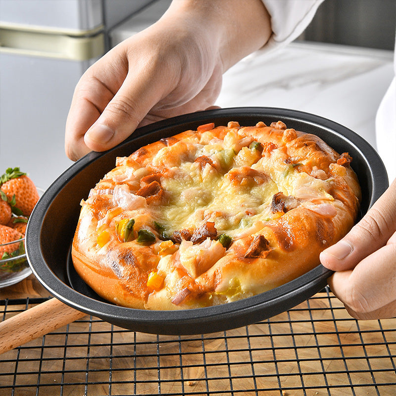 Pizzabakebrett i Karbonstål med Nonstick-Belegg