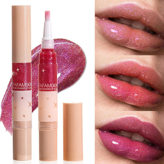 2 stk. stjernebesatt lipgloss