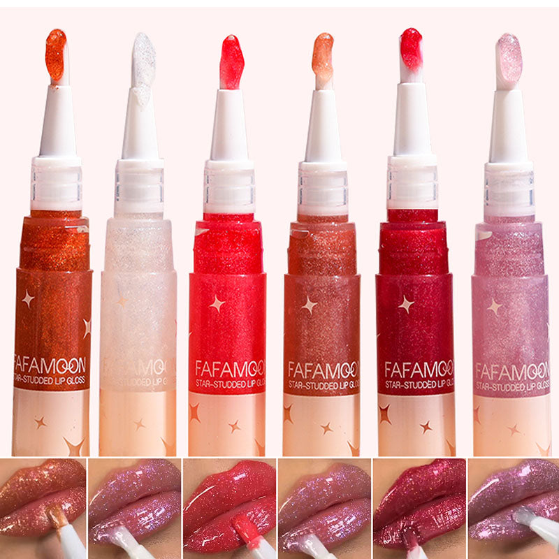 2 stk. stjernebesatt lipgloss