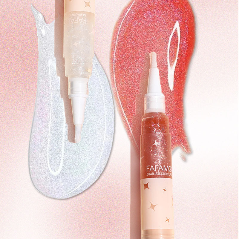 2 stk. stjernebesatt lipgloss