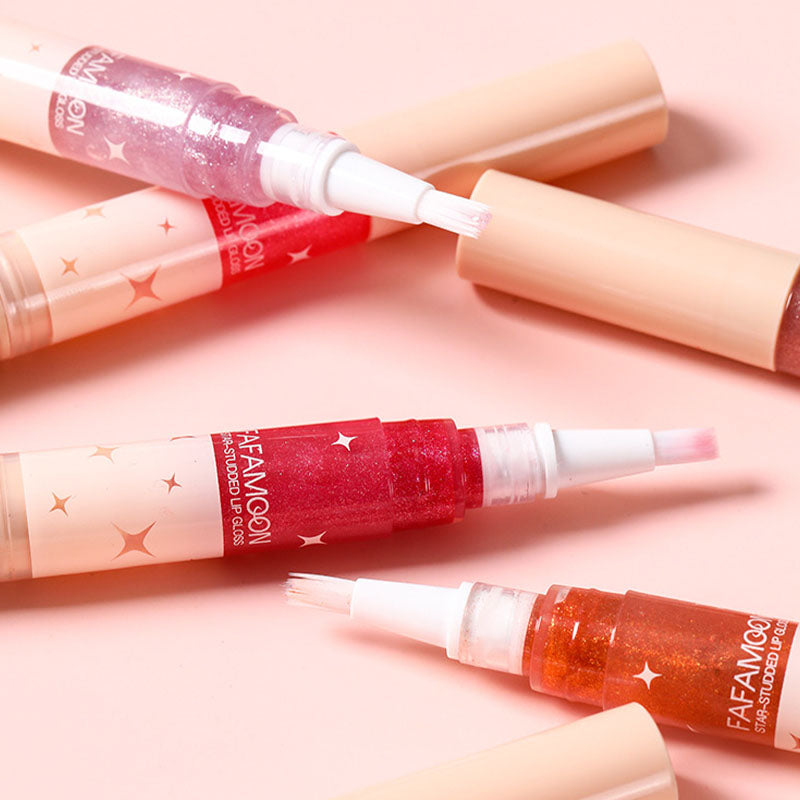 2 stk. stjernebesatt lipgloss