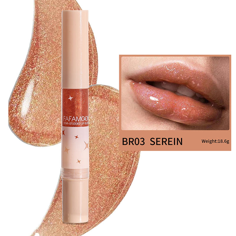 2 stk. stjernebesatt lipgloss