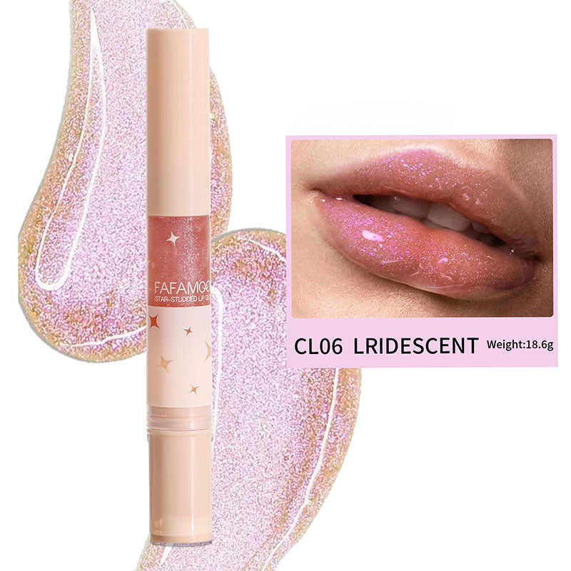 2 stk. stjernebesatt lipgloss