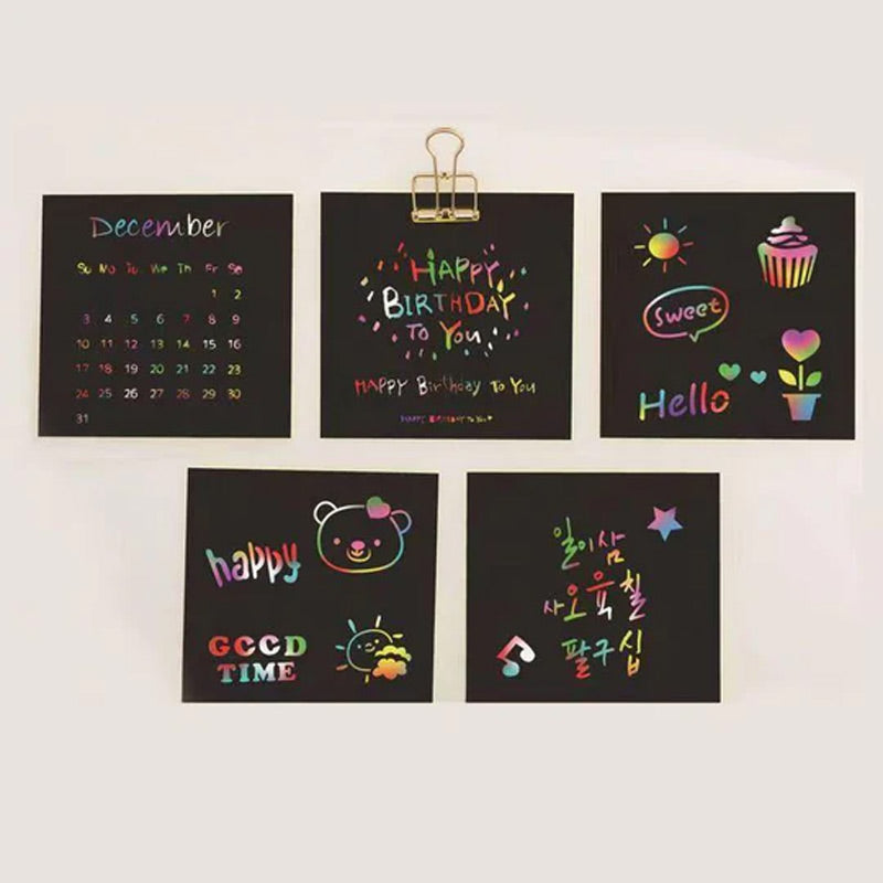 🌈DIY kreativt regnbue kladdepapir kunstsett