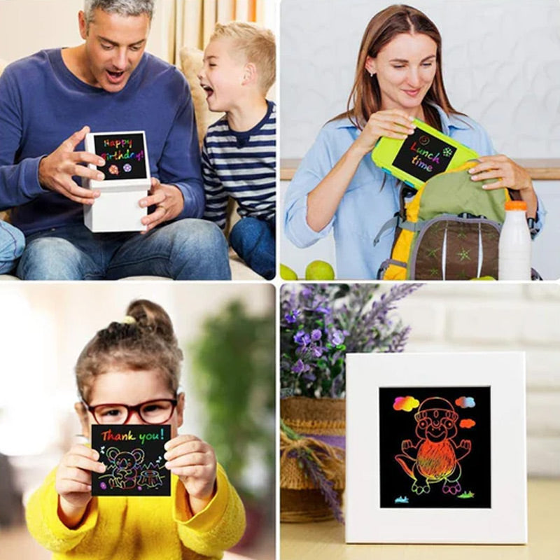 🌈DIY kreativt regnbue kladdepapir kunstsett