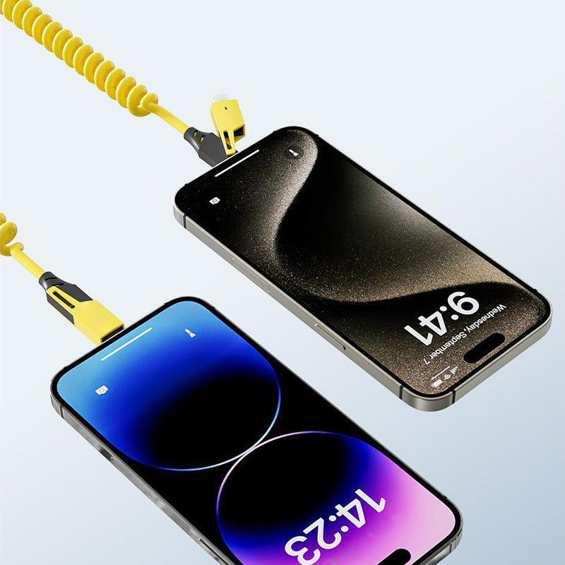 4-i-1 Spiralformet Ladekabel