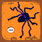 🕷️ 50 % RABATT! 🎃 Skap en uhyggelig Halloween-stemning – Halloween-dekorasjon med svart edderkopp og lys, iøynefallende, enkel å plassere