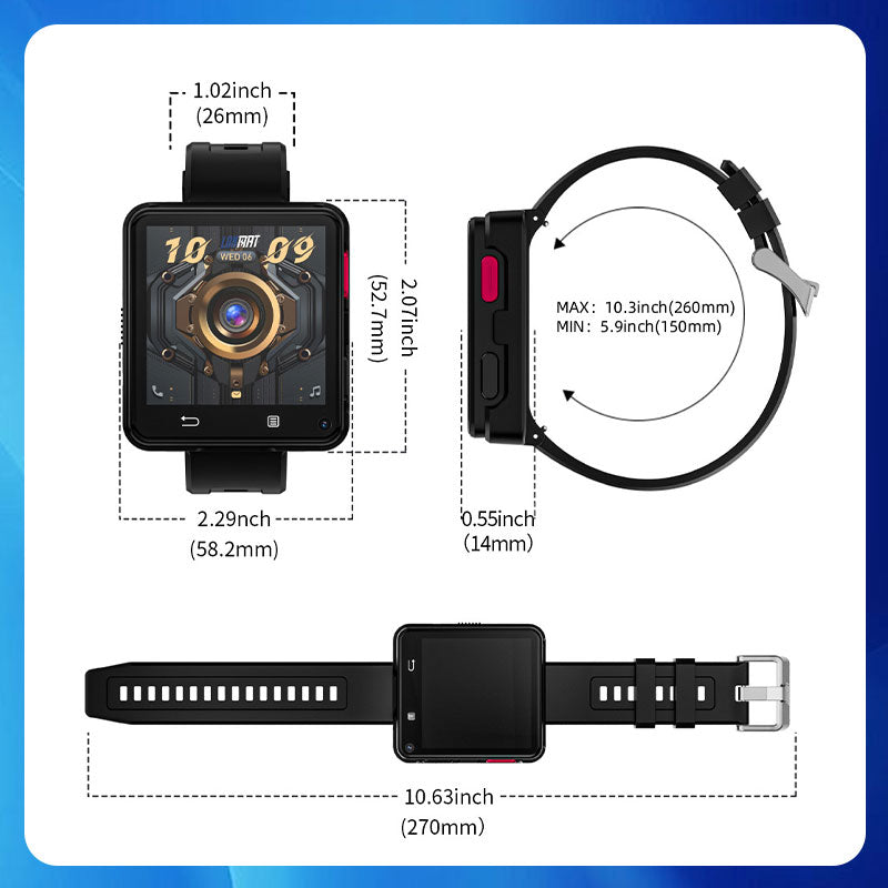 Fashion Sports Smart Watch med doble kameraer suksess