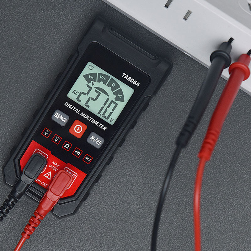Kompakt digital multimetertester med automatisk gjenkjenning (50 % RABATT)