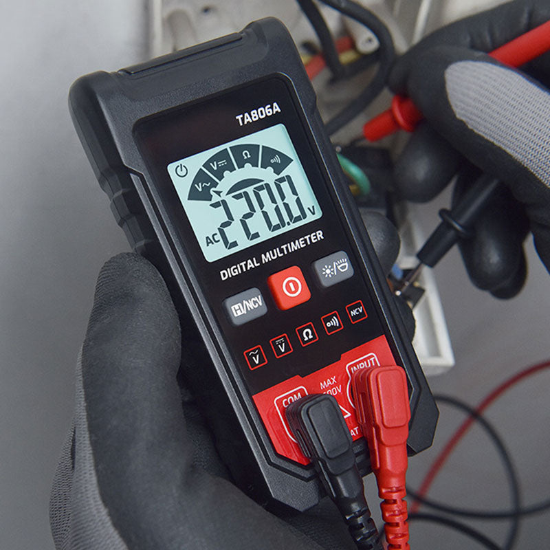 Kompakt digital multimetertester med automatisk gjenkjenning (50 % RABATT)