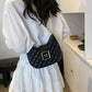 Quiltet Dumpling Design Chain Crossbody Bag for kvinner