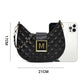 Quiltet Dumpling Design Chain Crossbody Bag for kvinner