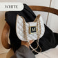 Quiltet Dumpling Design Chain Crossbody Bag for kvinner
