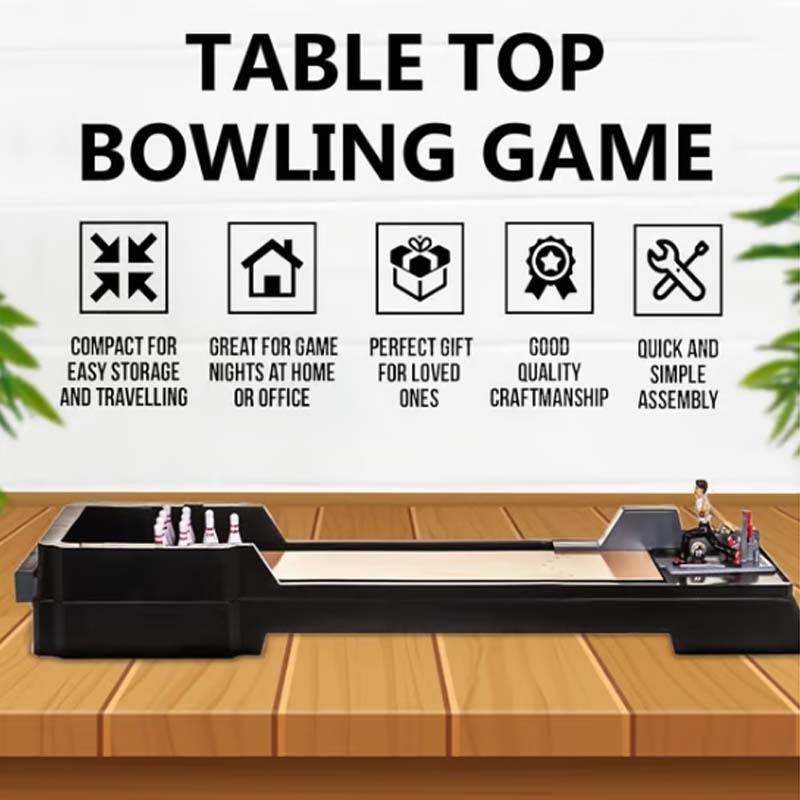 Sikkert og morsomt, bærbart bowling-spill til bordet