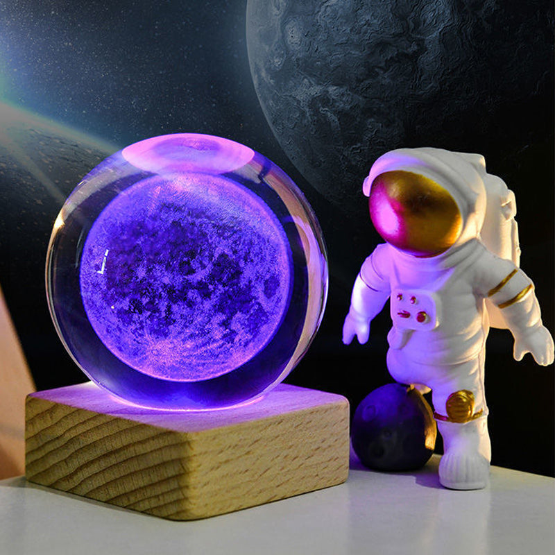 🥳2026 VARMT SALG🥳💞50 000+ SOLGT!💫🌌 Ta galaksen inn i rommet ditt. 3D-krystallkule nattlys – 50 % RABATT! ✨🌙