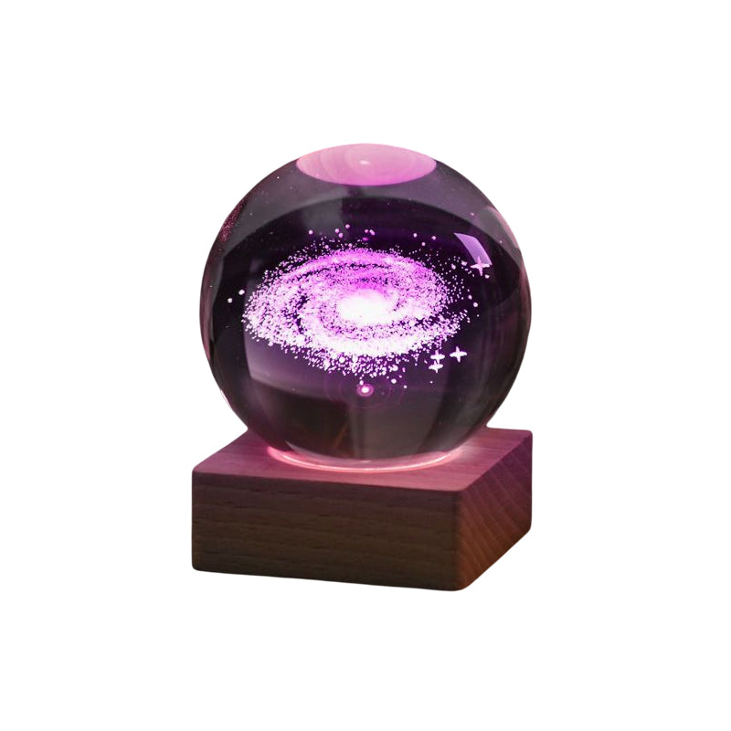 🥳2026 VARMT SALG🥳💞50 000+ SOLGT!💫🌌 Ta galaksen inn i rommet ditt. 3D-krystallkule nattlys – 50 % RABATT! ✨🌙
