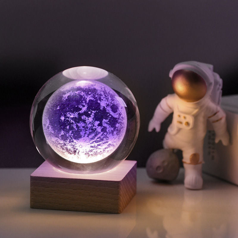 🥳2026 VARMT SALG🥳💞50 000+ SOLGT!💫🌌 Ta galaksen inn i rommet ditt. 3D-krystallkule nattlys – 50 % RABATT! ✨🌙