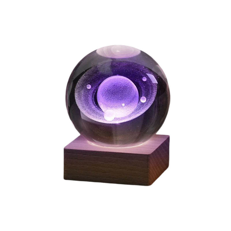 🥳2026 VARMT SALG🥳💞50 000+ SOLGT!💫🌌 Ta galaksen inn i rommet ditt. 3D-krystallkule nattlys – 50 % RABATT! ✨🌙