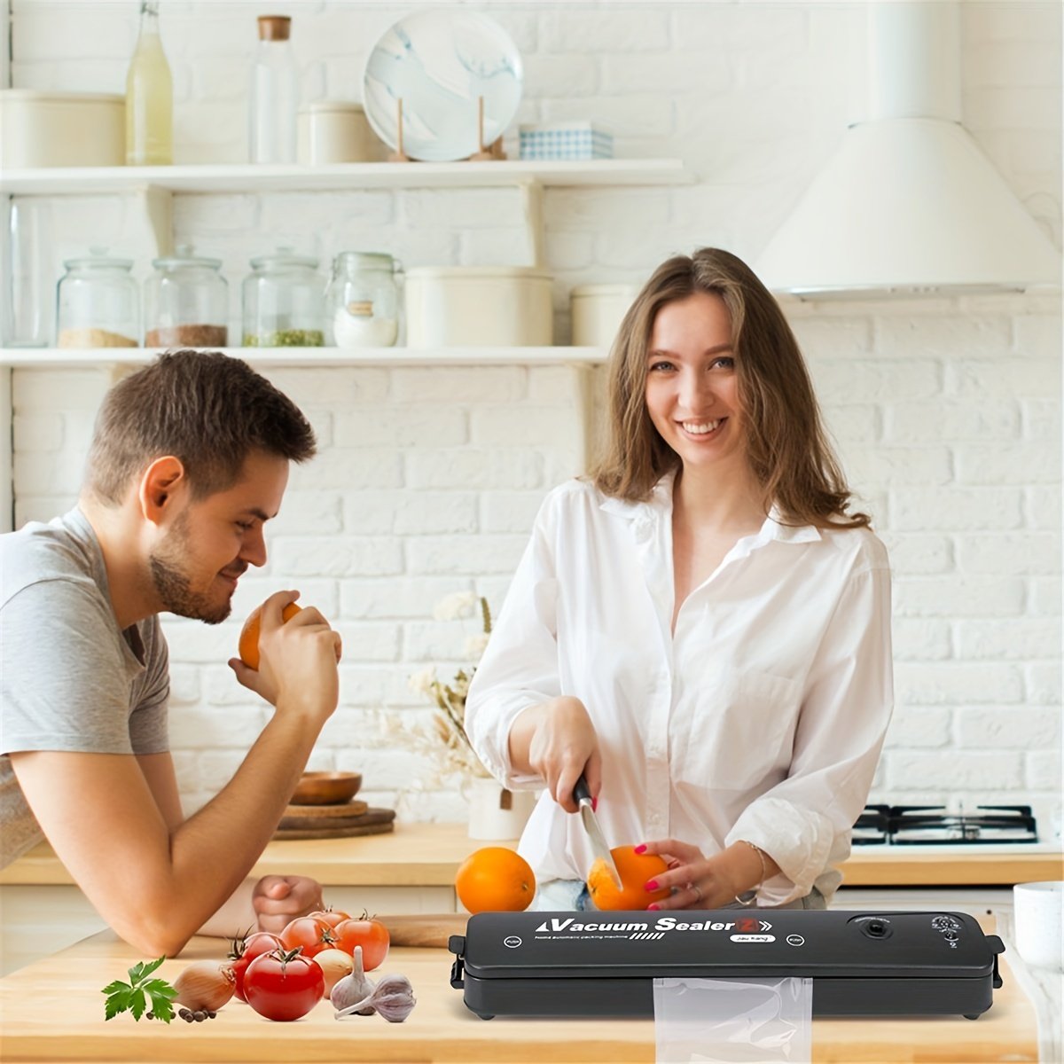 📦 50 % RABATT NÅ! 🔥🥬 Vakuumforseglingsmaskin – holder maten fersk 5 ganger lenger! Enkel og kompakt! Beskytter maten og reduserer svinn! ✨