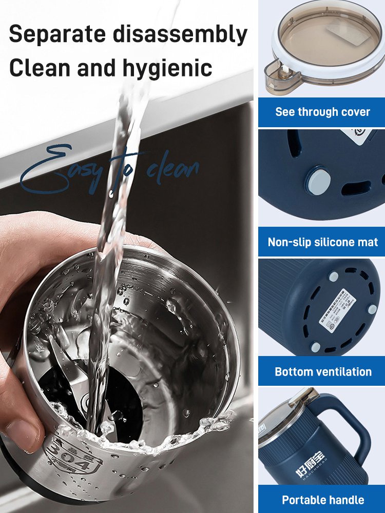 🎁Hot Salg 50% RABATT⏳Elektrisk høyhastighets knuse- og slipekopp med stor kapasitet 🫘
