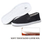 Unisex pustende tusenlags slip-on stoffarbeidssko