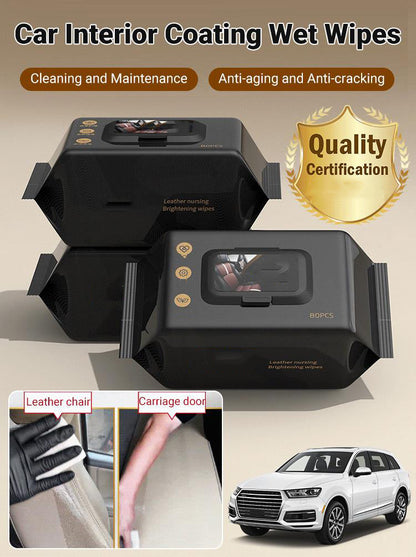 🔥2025 Ny ankomst🔥 Våtservietter til bilinteriørbelegg