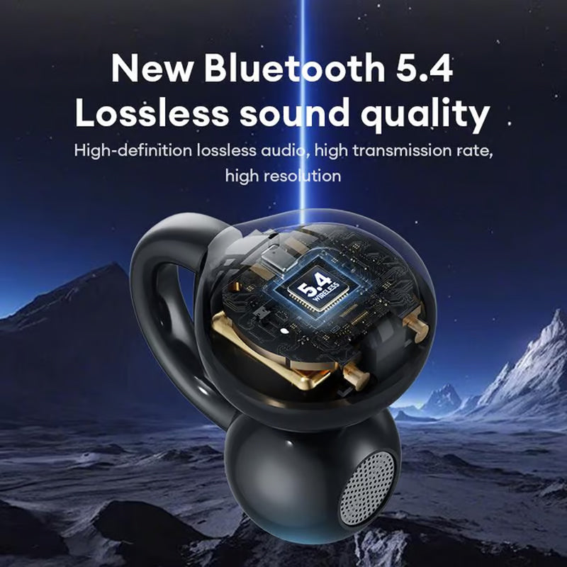 🎧💜SISTE DAG - 50 % rabatt💜🔥Trådløse Bluetooth-øretelefoner med benledning og berøringsskjerm