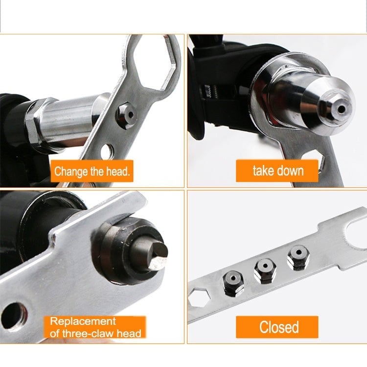 💥Hot Sale 49% RABATT💥 Profesjonelt naglepistoladaptersett med 4 stk forskjellige matchende dysebolter