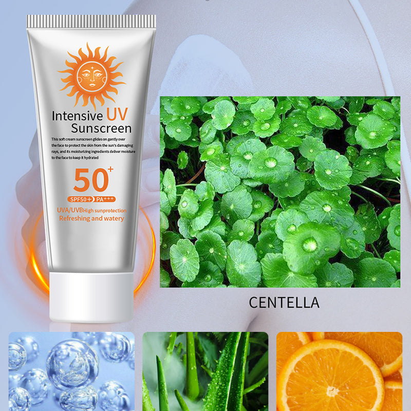 Lett, fuktighetsgivende og svettebestandig solkrem SPF 50+