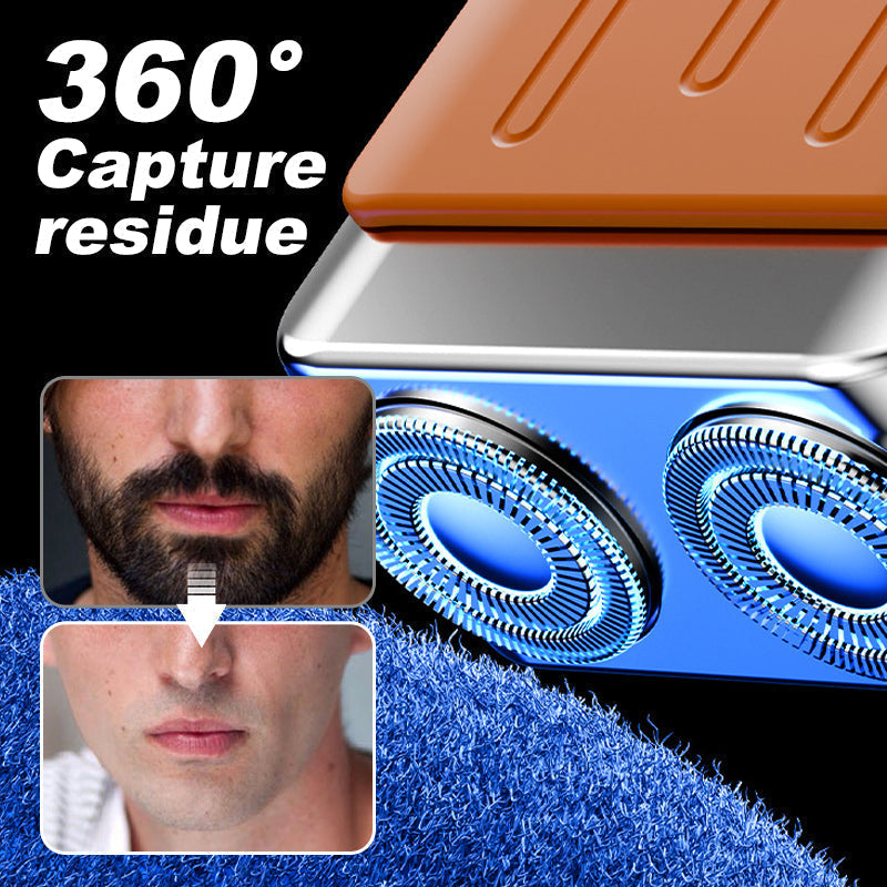 🔥Ny oppgradering🔥Bærbar mini roterende elektrisk barbermaskin for menn