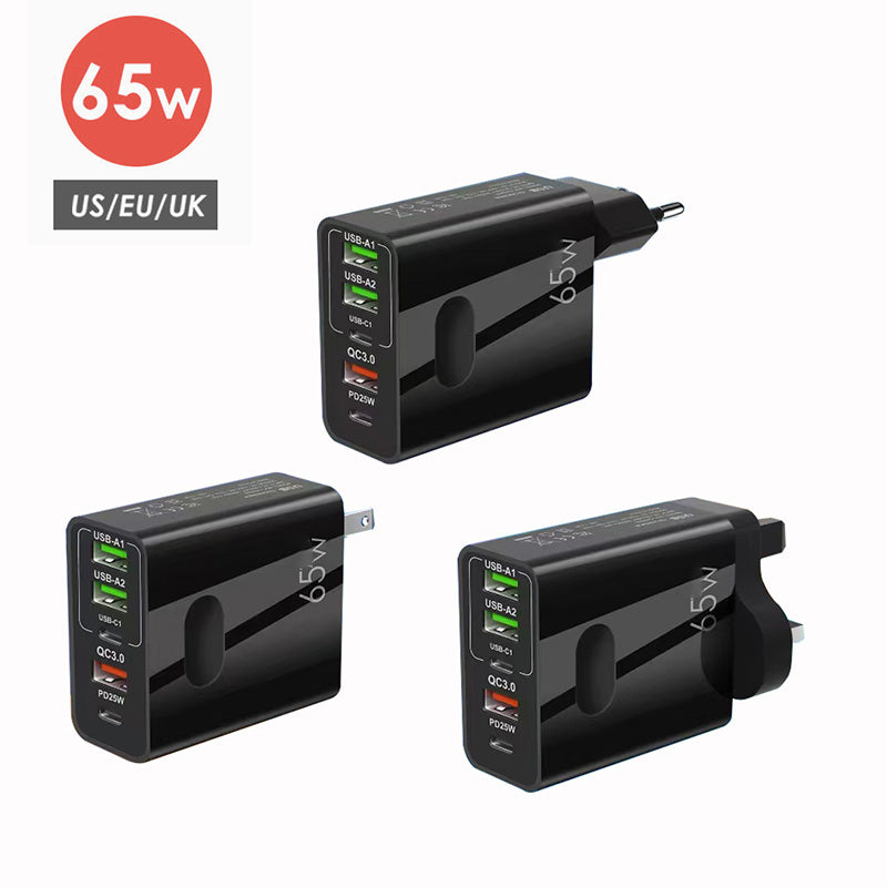 [Praktisk gave] 65 W hurtiglader med flere porter