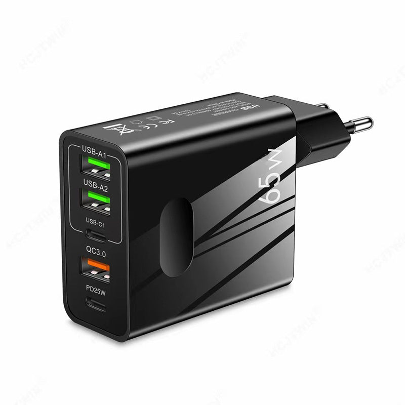 [Praktisk gave] 65 W hurtiglader med flere porter