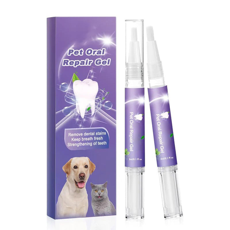 🥇KJØP 1, FÅ 2 GRATIS🔥Pet Oral Repair Gel-tannbørste 🐱🐶