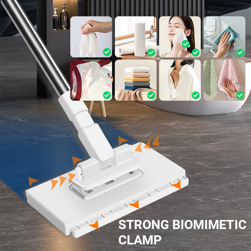 🏆SISTE DAG! 50 % RABATT🌿💦Engangsstøvmopp med 4 gjenbrukbare overtrekk 🧹✨