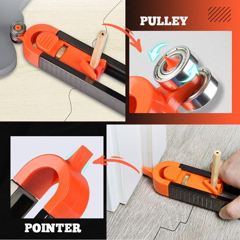 🔥 Hot Sale🔥Linjal for måling av uregelmessige konturer med lås
