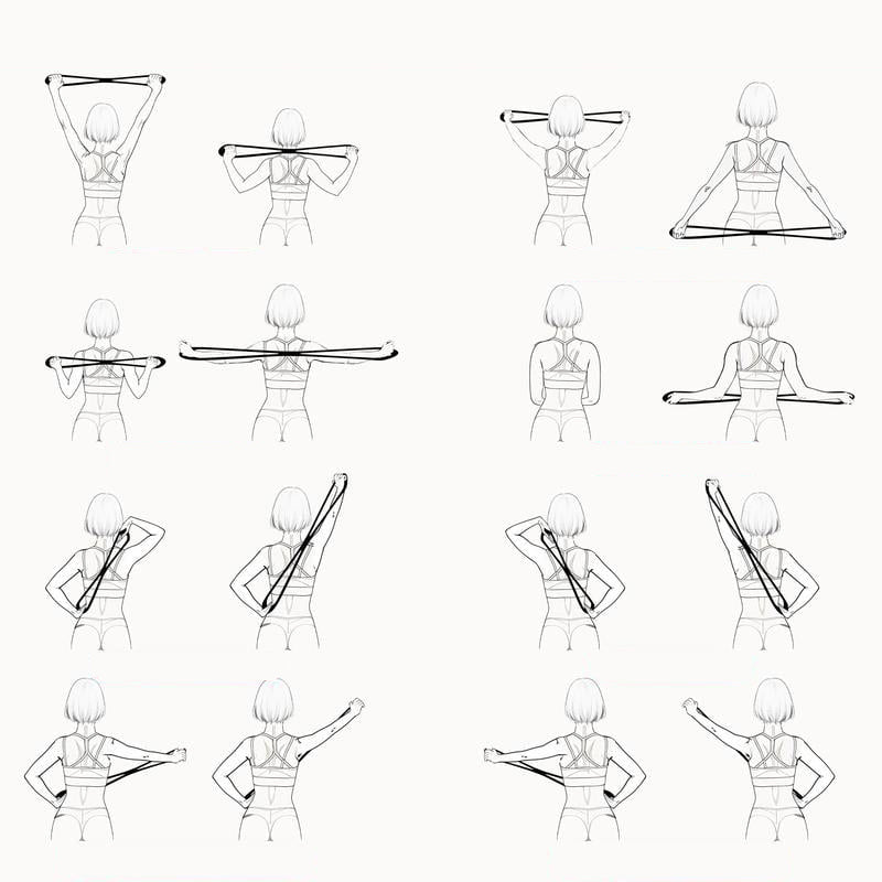 🔥Hot Sale 50 % rabatt🔥Motstandsbånd, figur 8-treningsbånd for kvinner og menn💪
