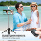 Bærbart Bluetooth selfie-stativ med fire ben