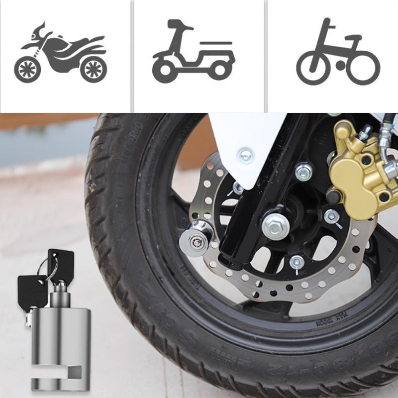 🏍️ 50 % RABATT! 🔒 Tyverisikret skivebremselås – Kraftig stål og enkel montering ✨