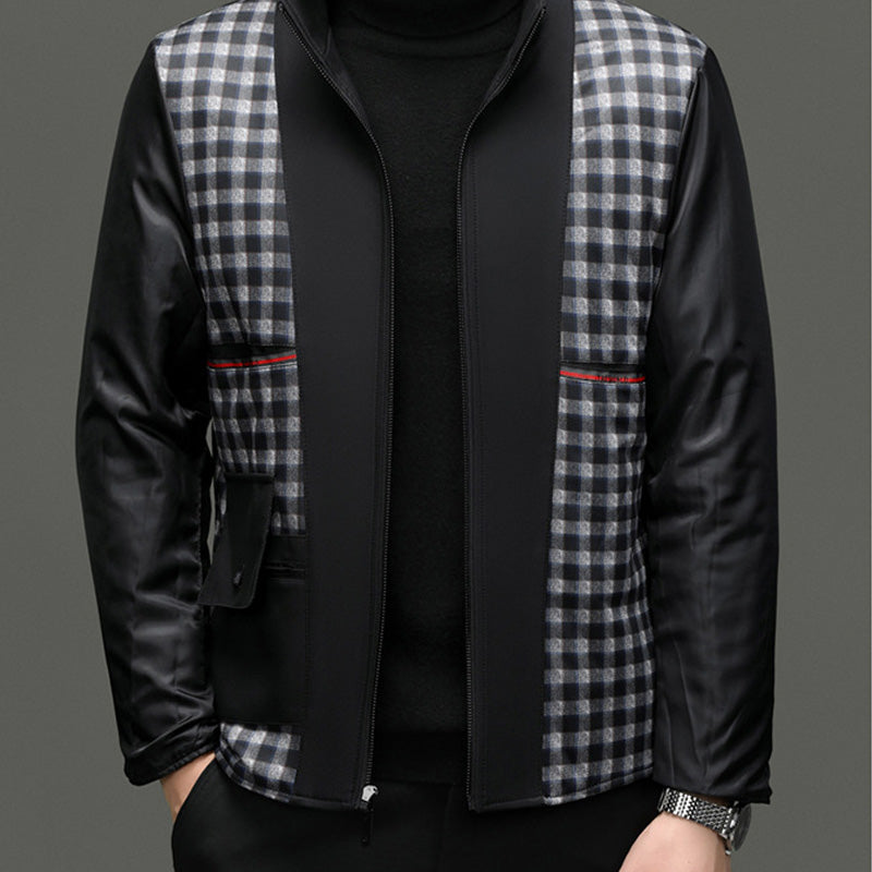 🔥59 % rabatt🔥Mellomlang trenchcoat for menn med avtakbart innerlag🔥 Gratis levering