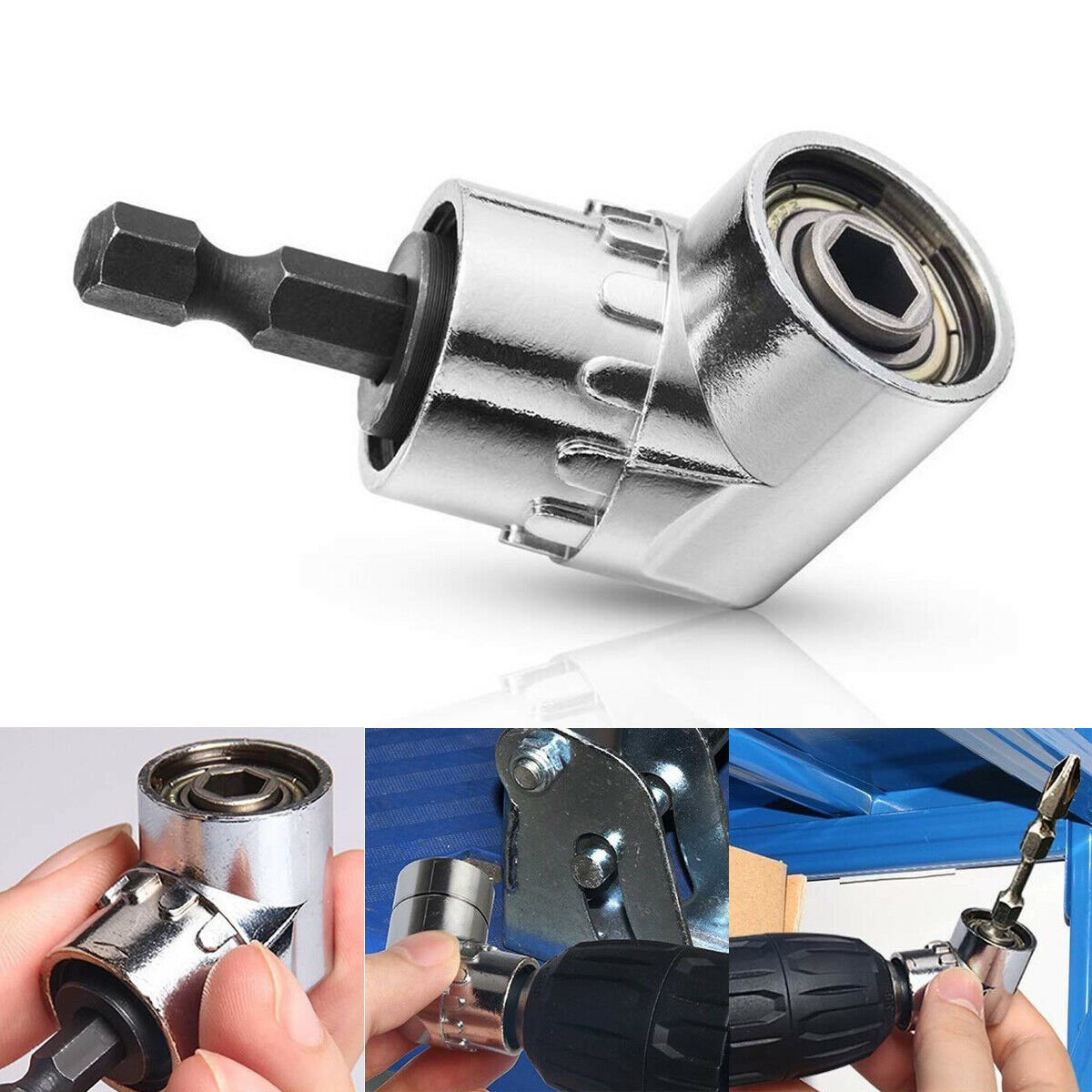 105° rettvinklet boreskrutrekker forlengelsesbits skrutrekker pipeadapter