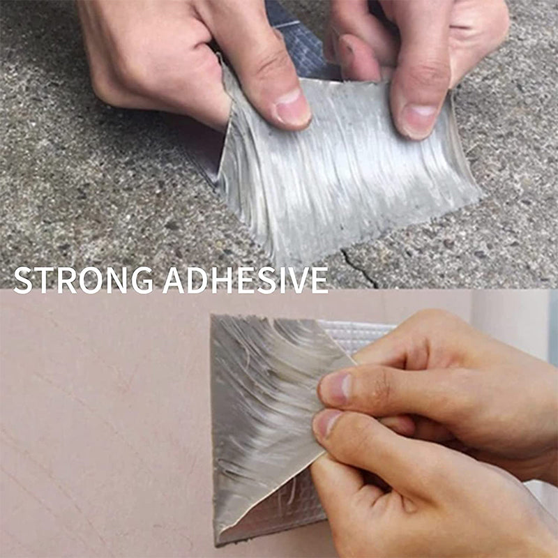 🛡️ 50 % RABATT NÅ! 💧 Vanntett tape av aluminiumsfolie – butylklister, umiddelbar tetning og værbestandig – til reparasjoner av tak, rør og biler 🔧