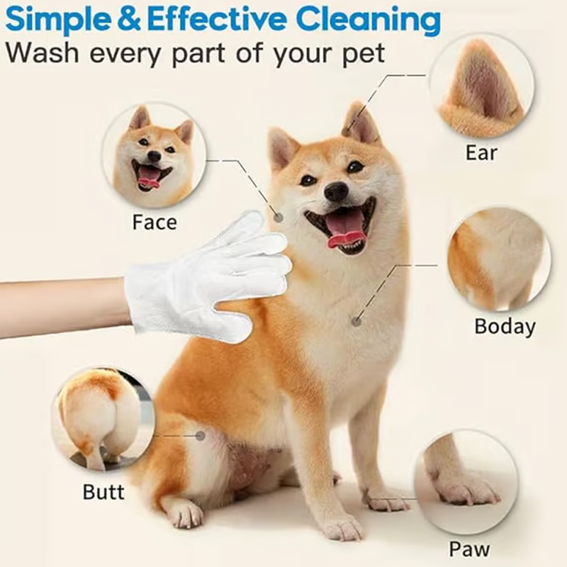 🎁Hot Sale🔥Praktiske og effektive engangs våtservietter for kjæledyr🐾 Hypoallergeniske, 6-pakning