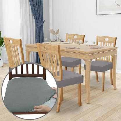 Elastiske vanntette stoltrekk (sett med 4)