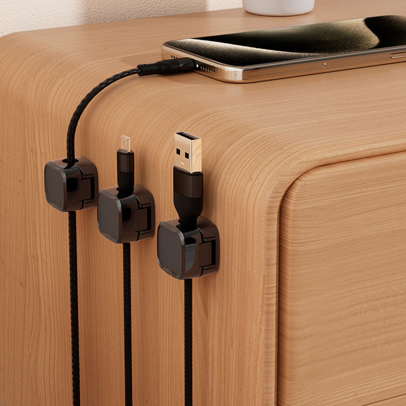 Magnetisk kabelklipsholder - sett med 6 deler