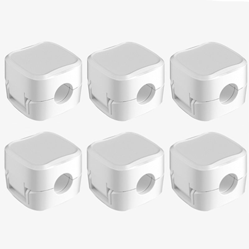 Magnetisk kabelklipsholder - sett med 6 deler