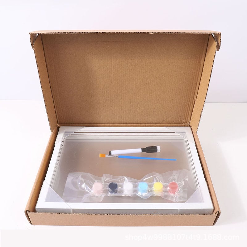 Familiehåndavtrykk-sett🖐️🎨 | Rammesett til minne for 2–8 personer | Giftfri maling inkludert 🎁✨