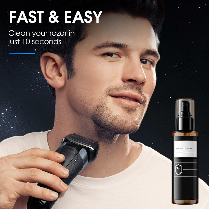 🔥Essensielt for alle menn i 2025🎁 Raskt, dyptgående barberhøvelrensespray