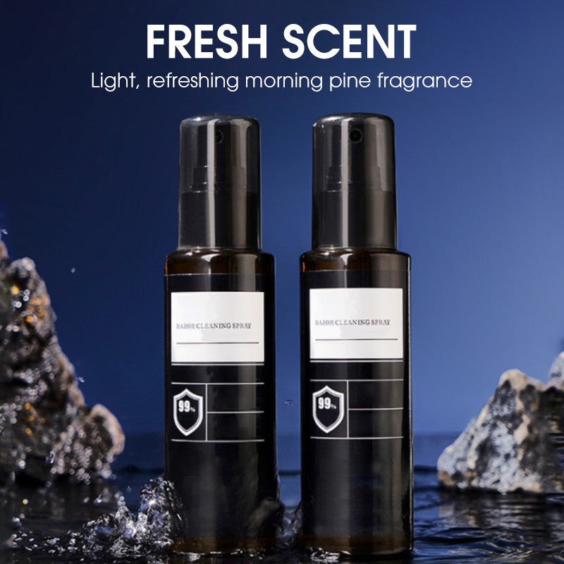 🔥Essensielt for alle menn i 2025🎁 Raskt, dyptgående barberhøvelrensespray